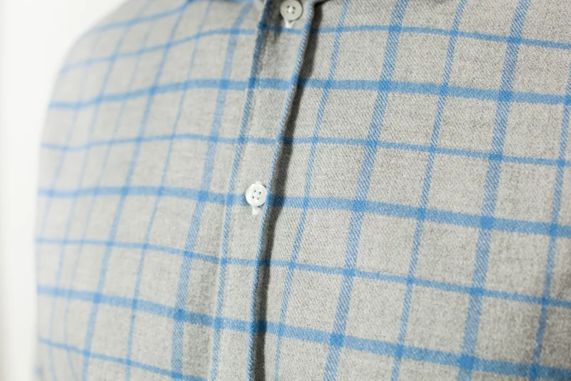 Paul Shirt in Grey Flannel -UEB