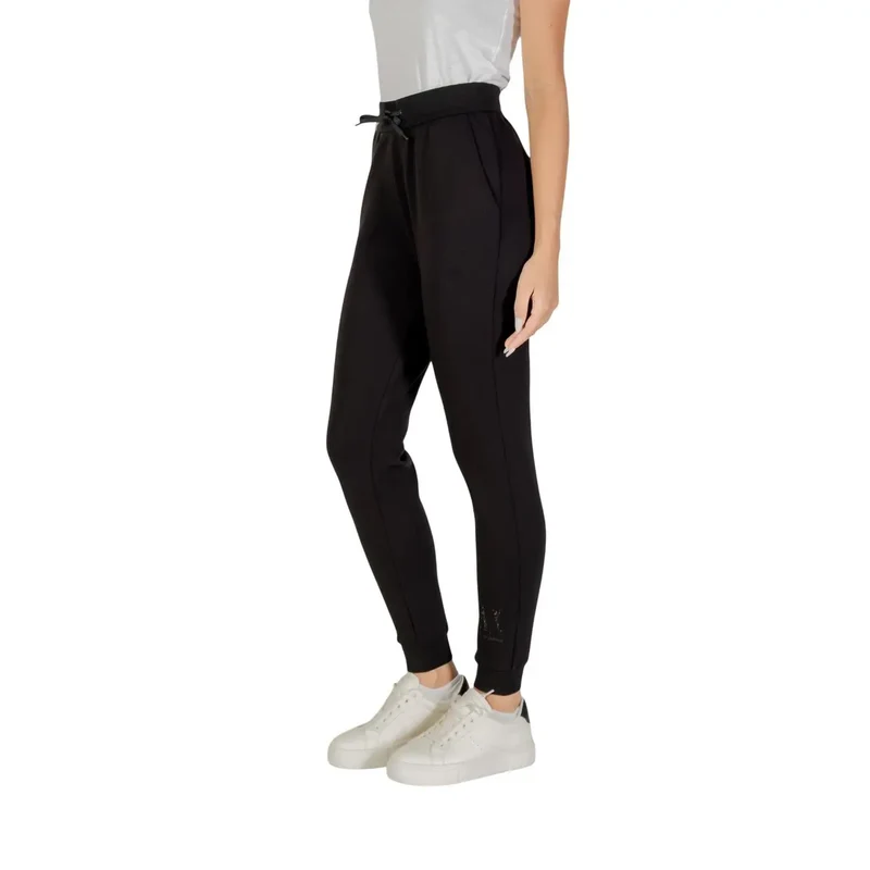 Pantalons noirs pour femmes Armani Exchange, poches à fermeture en dentelle