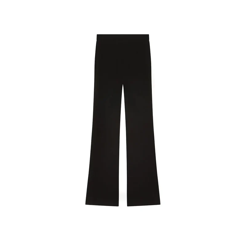 Pantalon slim fit en viscose noire pour femmes Pinko, automne-hiver