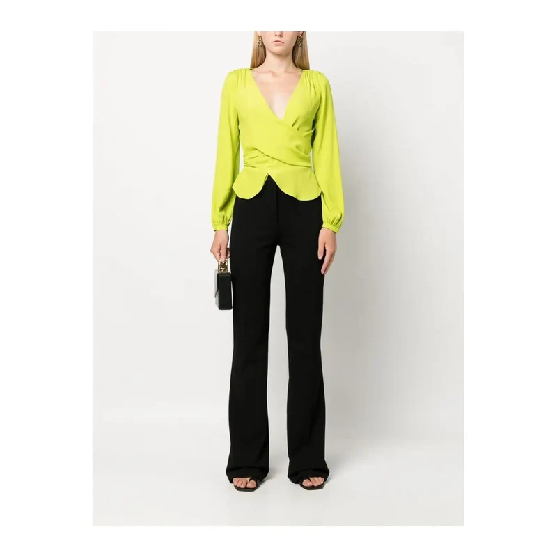 Pantalon slim fit en viscose noire pour femmes Pinko, automne-hiver