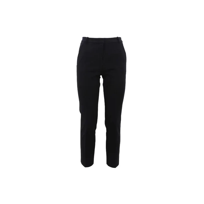 Pantalon pour femmes Pinko en viscose noire avec fermeture à crochet et à glissière