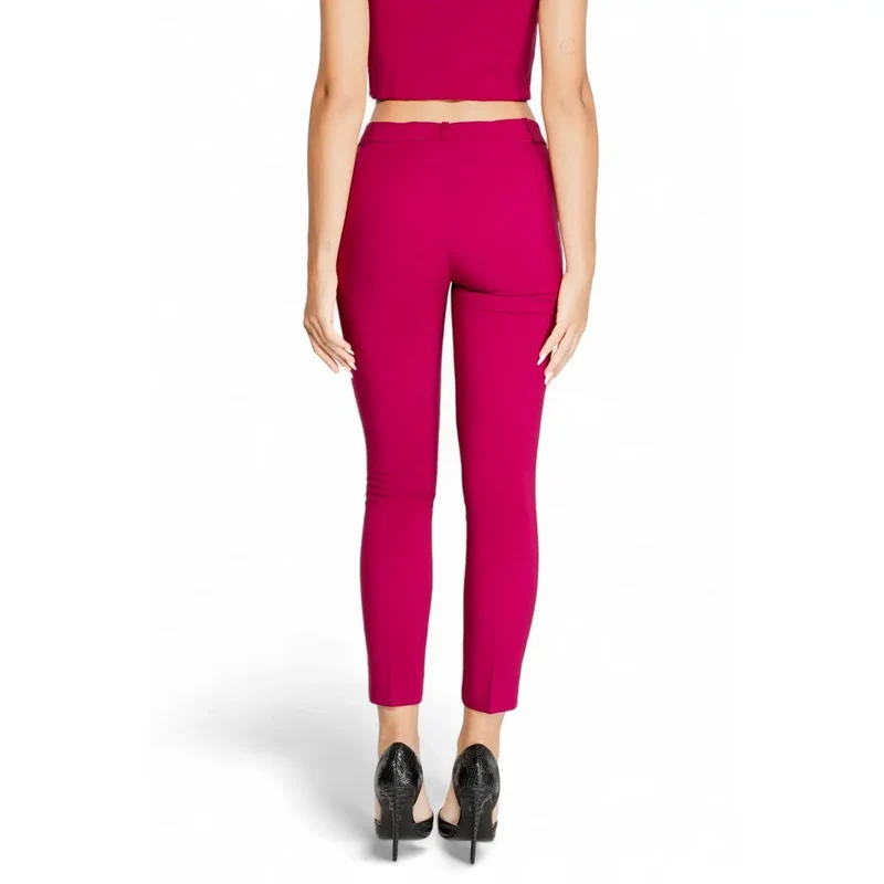 Pantalons pour femmes Rinascimento Bordeaux à fermeture éclair en polyester CFC0119993003