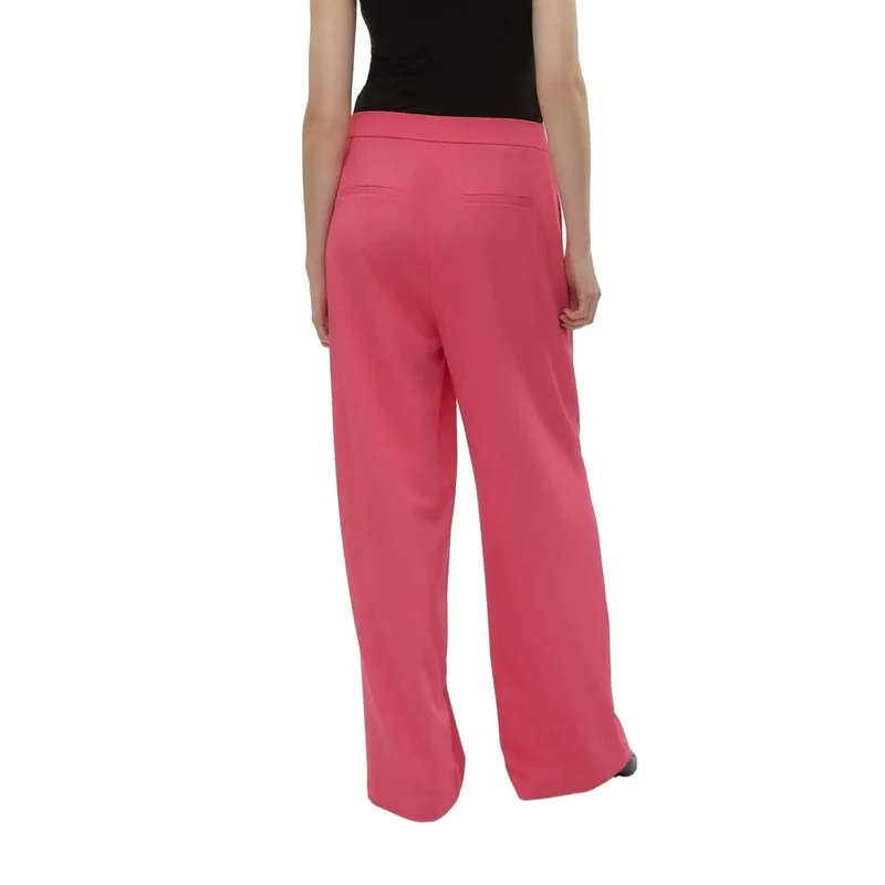 Pantalon à fermeture éclair unie fuchsia Vero Moda pour femmes en polyester, taille 30