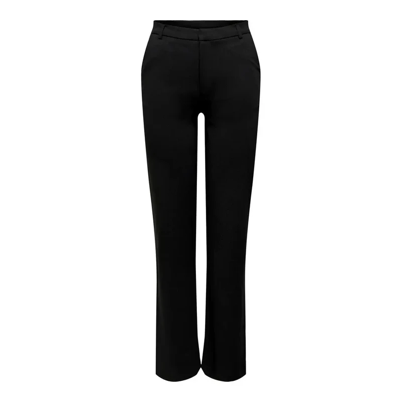 Pantalons pour femmes Jacqueline De Yong noirs unis en polyester