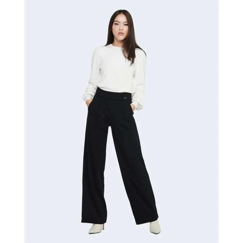 Pantalons femme noirs à enfiler Jacqueline De Yong 15208430