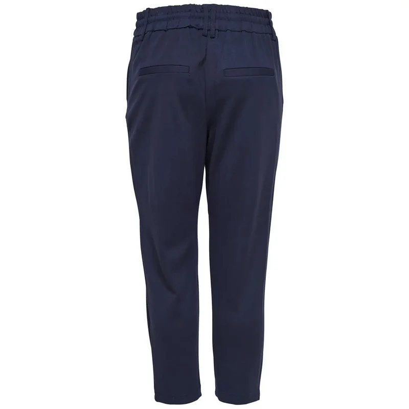 Pantalon femme bleu en dentelle, mélange en viscose, automne-hiver