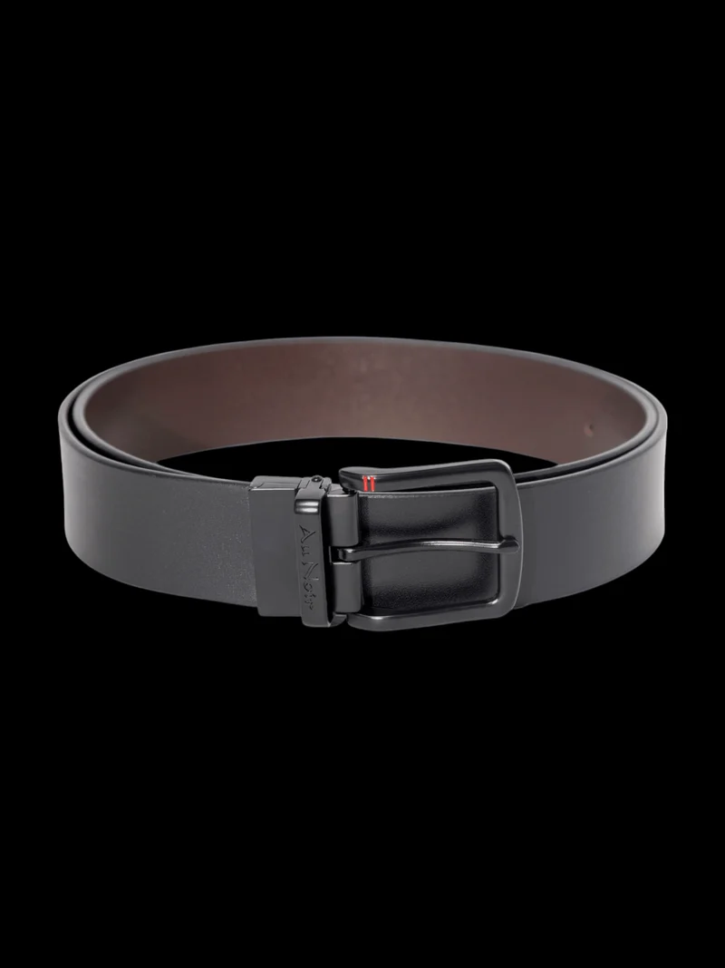 CEINTURE RÉVERSIBLE | STRAUSS BLACK, noir-brun