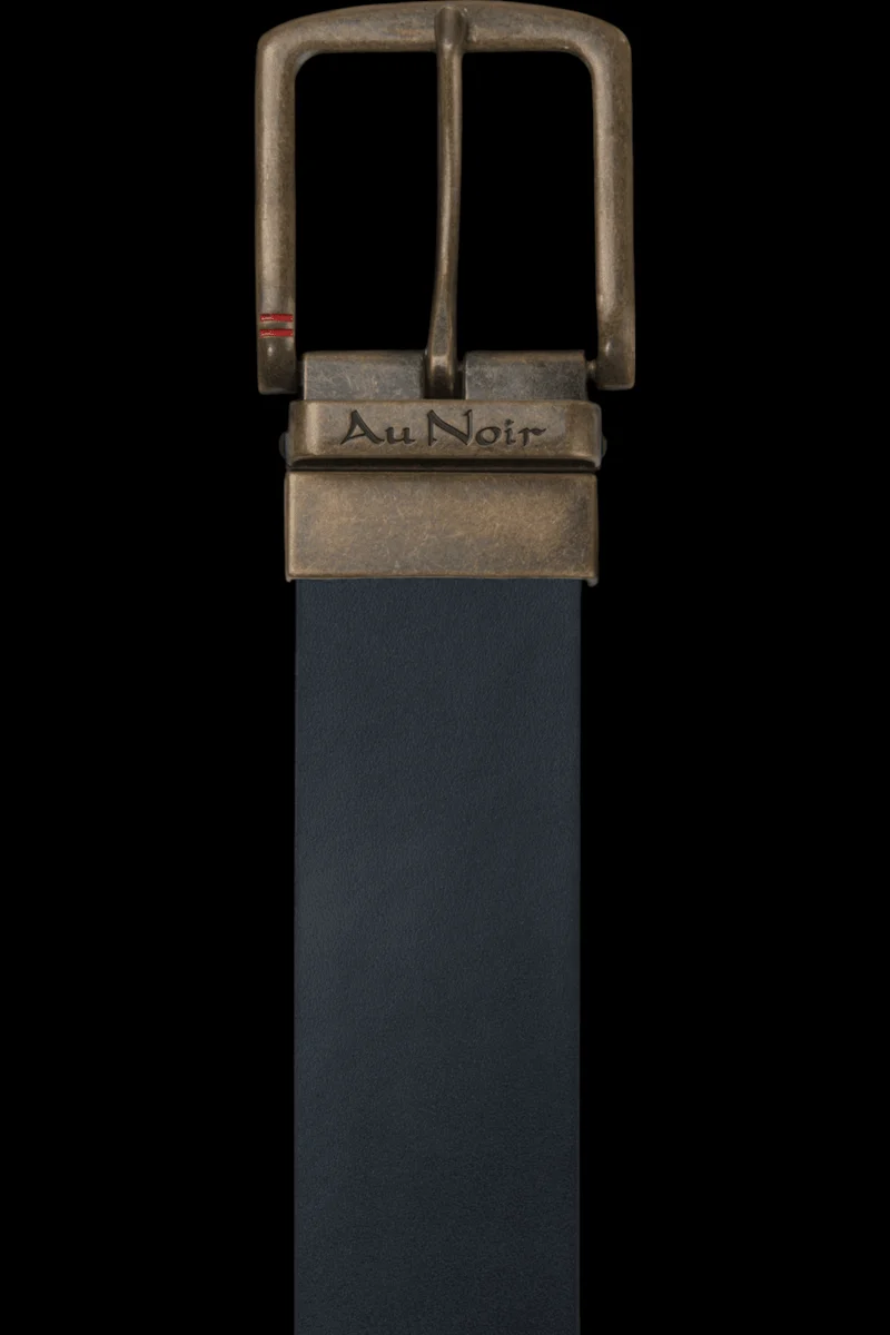 CEINTURE RÉVERSIBLE | STRAUSS BRASS, tan-navy