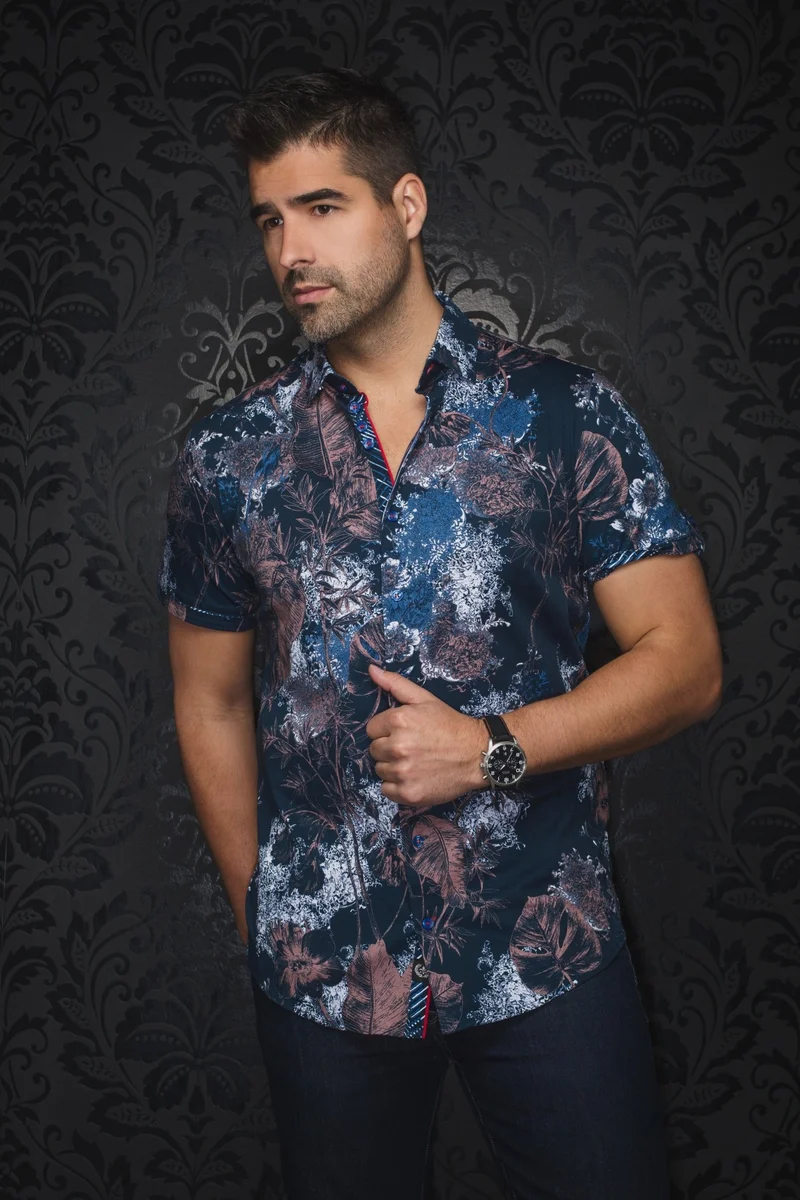 MANCHES COURTES EXTENSIBLE | MARENGO, Navy Tobacco