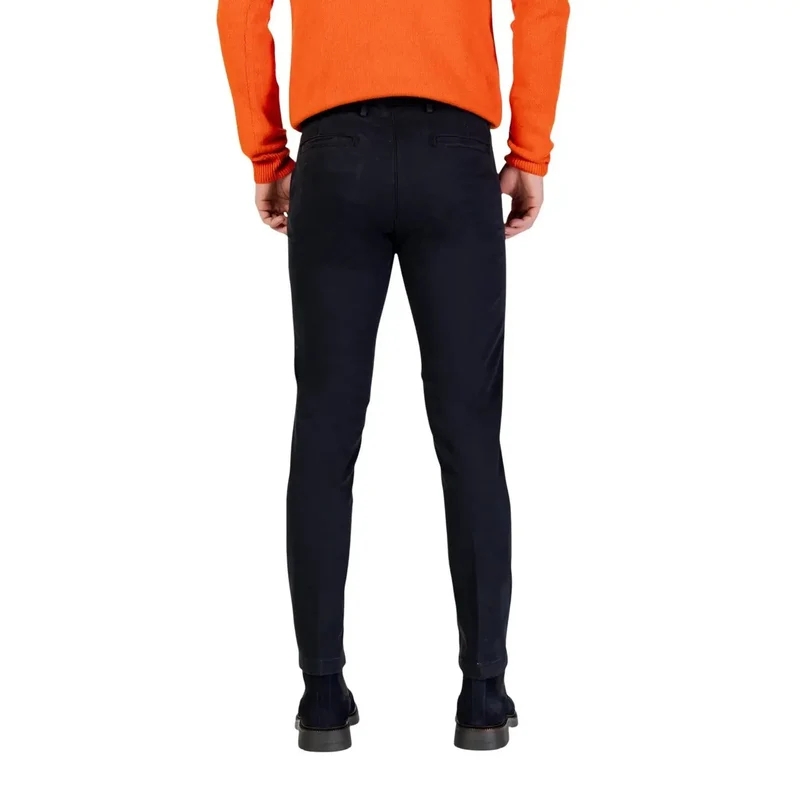 Pantalons en coton bleu pour hommes Borghese Automne Hiver Taille M