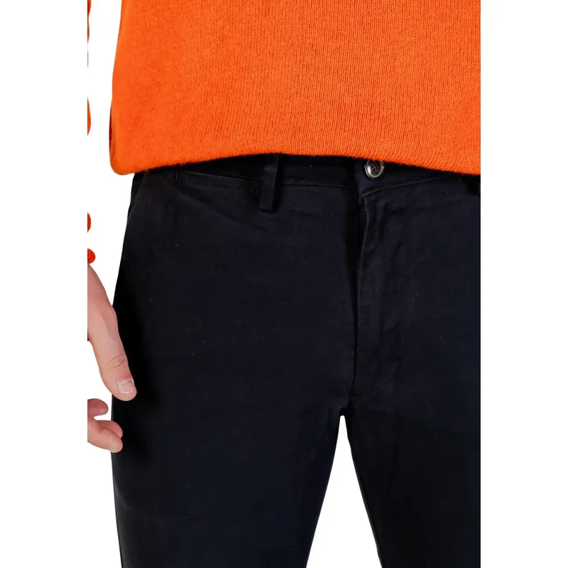 Pantalons en coton bleu pour hommes Borghese Automne Hiver Taille M
