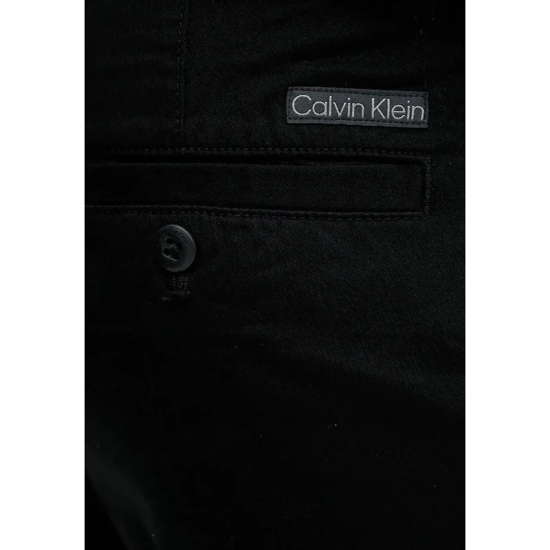 Pantalons pour Hommes Calvin Klein Jeans Noir Coton Élasthanne 32L