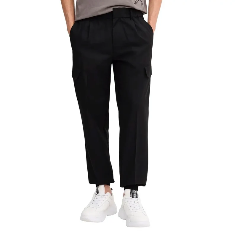 Pantalons pour Hommes Armani Exchange Noir Polyester Viscose