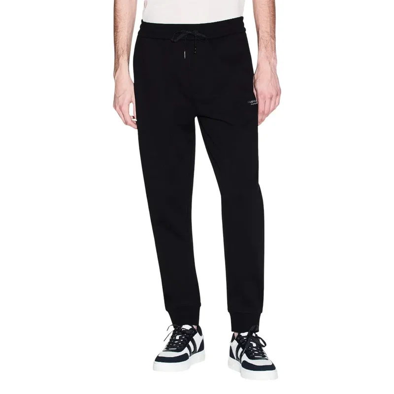 Pantalon Homme Armani Exchange Lacets Noir Coton XM001299