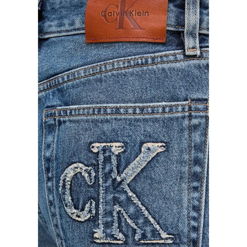 Jeans en coton bleu clair pour femmes Calvin Klein