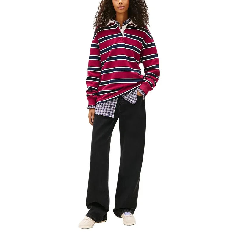 Jeans pour femmes Tommy Hilfiger en coton bio noir