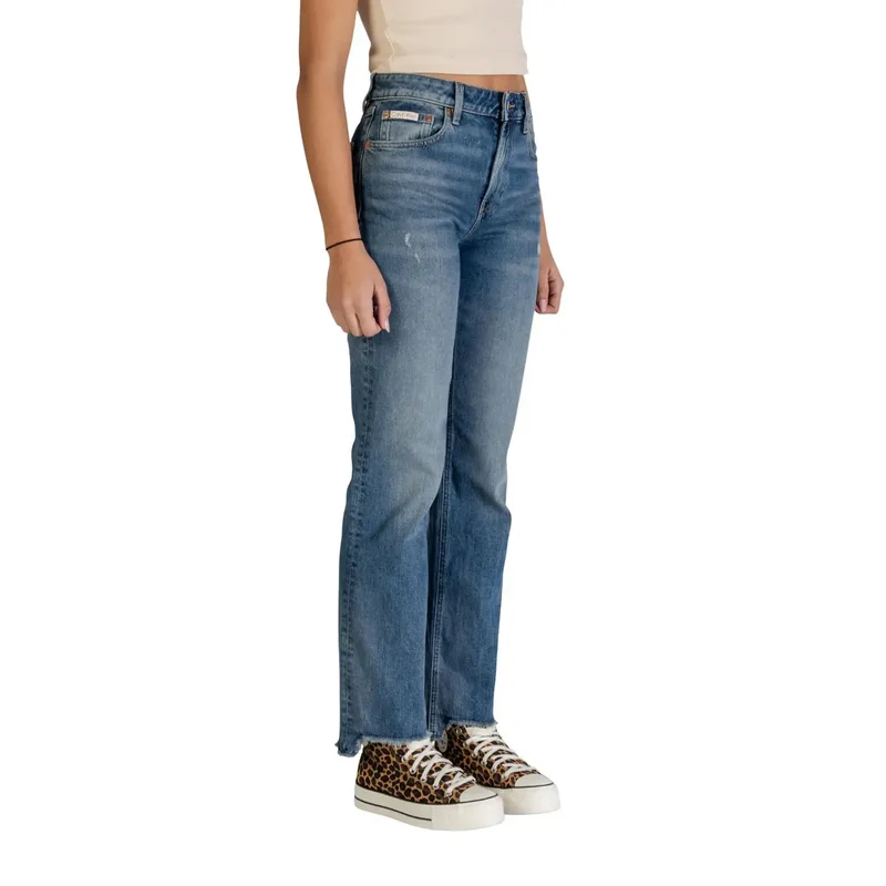 Jeans délavés bleu clair pour femmes Calvin Klein