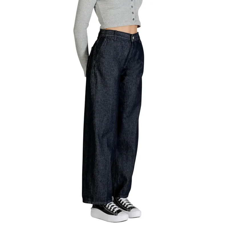 Jeans en coton bleu pour femmes Calvin Klein Automne Hiver