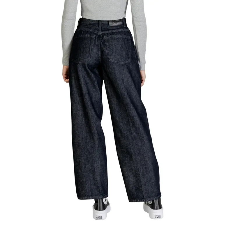 Jeans en coton bleu pour femmes Calvin Klein Automne Hiver