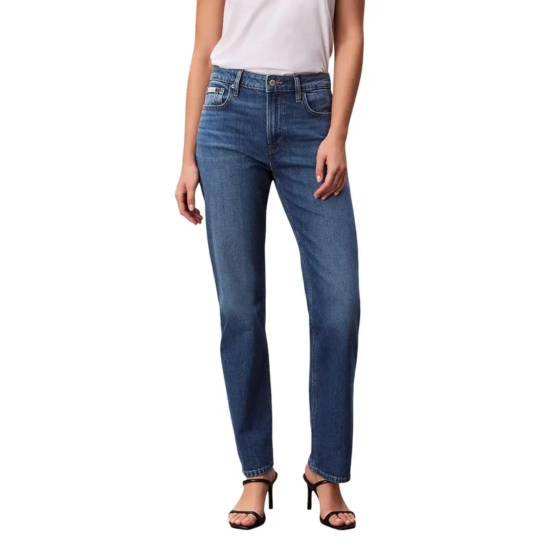 Jean bleu en coton stretch pour femme Calvin Klein