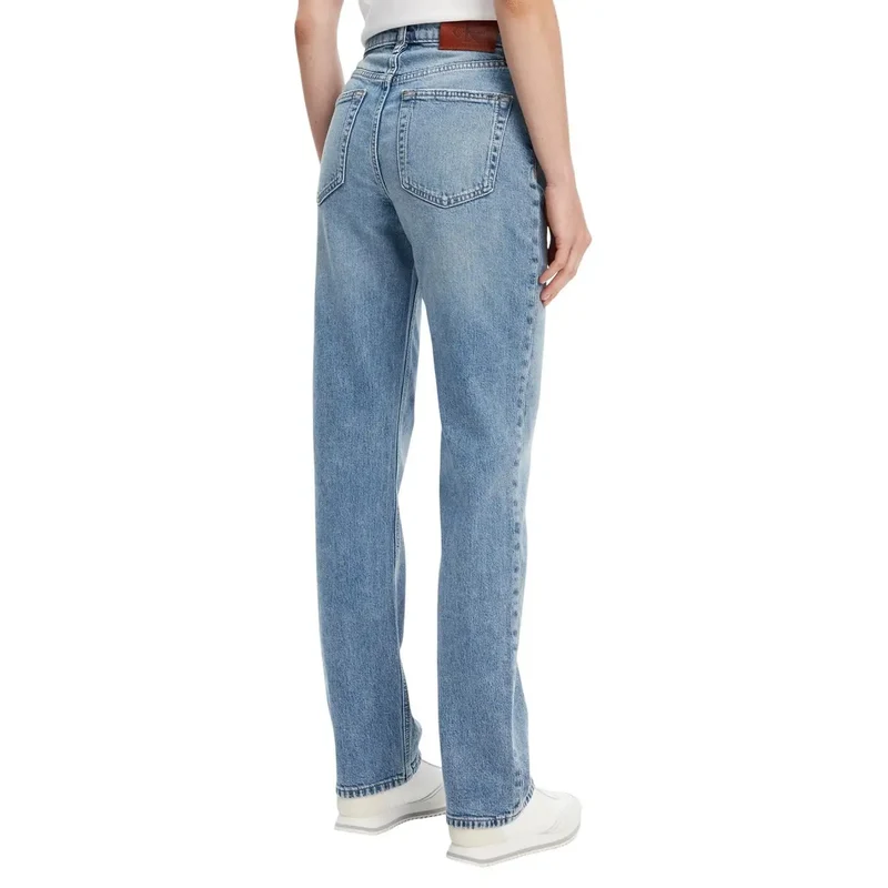 Jeans en coton bleu clair pour femmes Calvin Klein