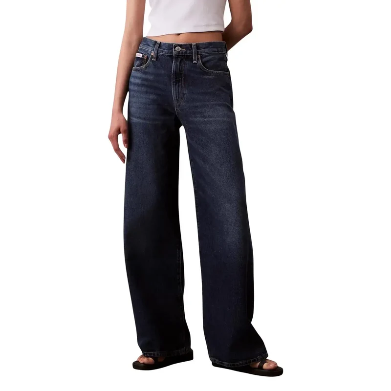 Collection Jeans Bordeaux pour Femme Calvin Klein Automne Hiver
