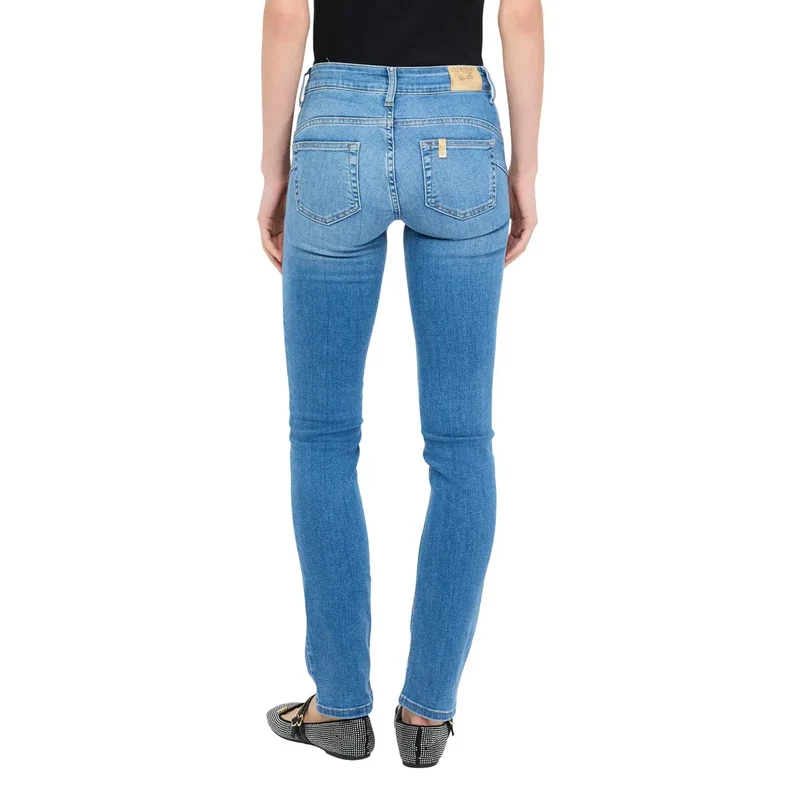 Jean femme Liu Jo en coton mélangé bleu