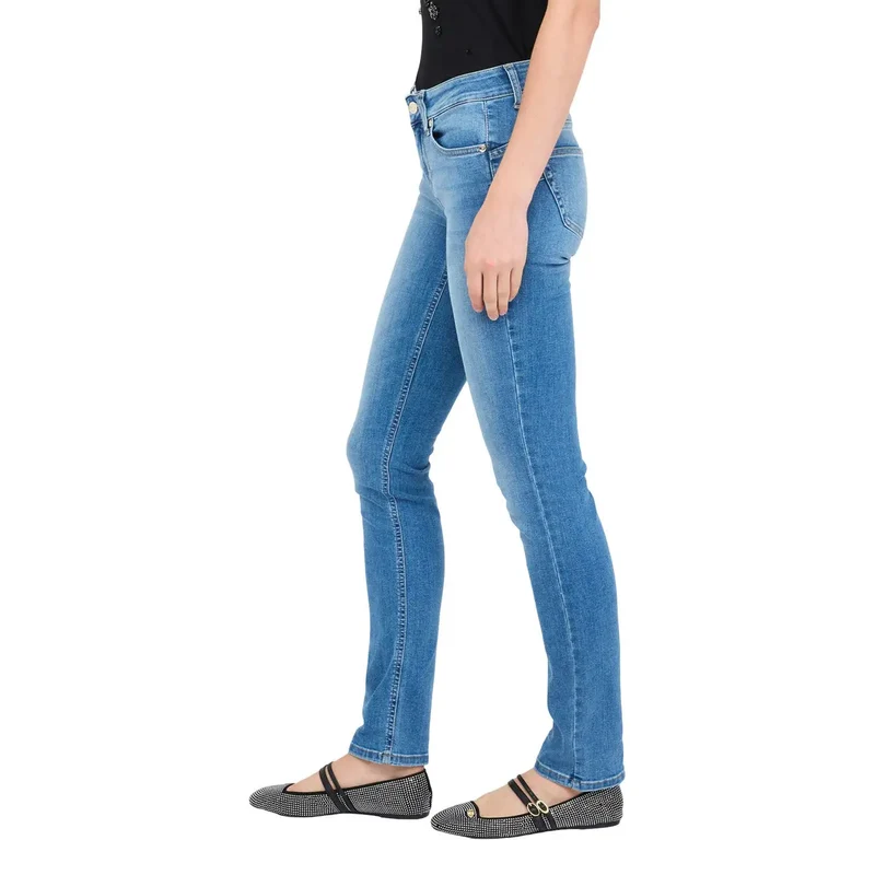 Jean femme Liu Jo en coton mélangé bleu