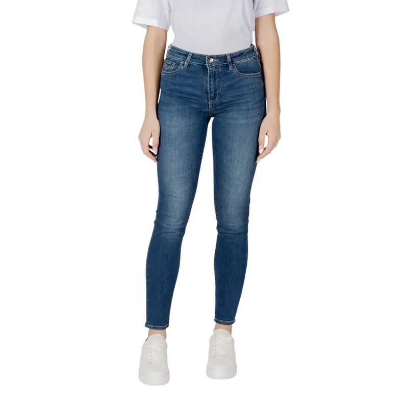 Jeans en coton bleu clair pour femmes Armani Exchange