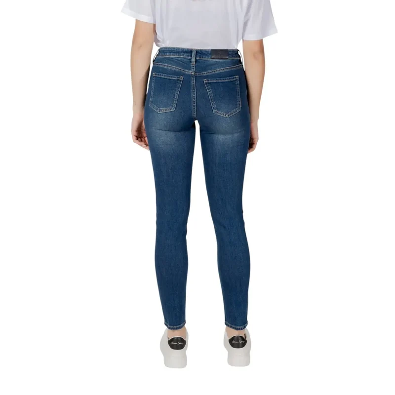 Jeans en coton bleu clair pour femmes Armani Exchange