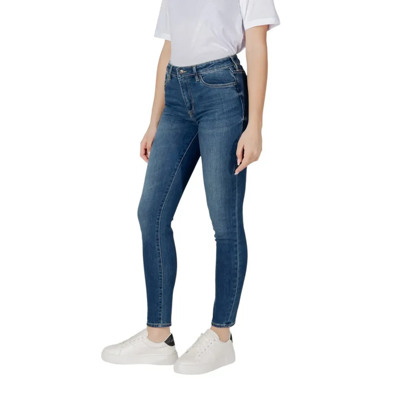 Jeans en coton bleu clair pour femmes Armani Exchange