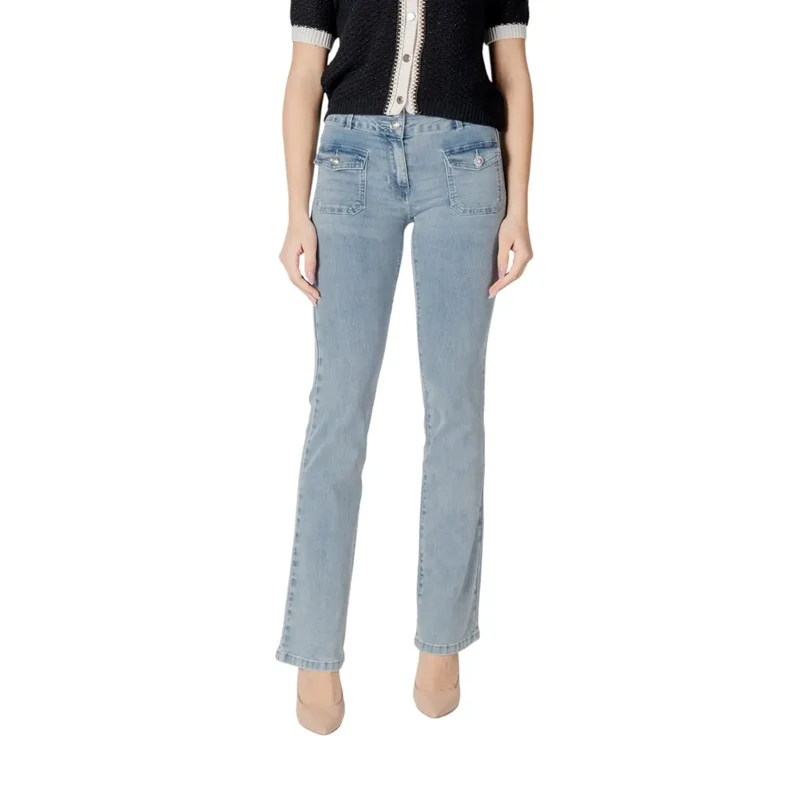 Jeans en Coton Bleu pour Femmes Morgan De Toi Printemps Été
