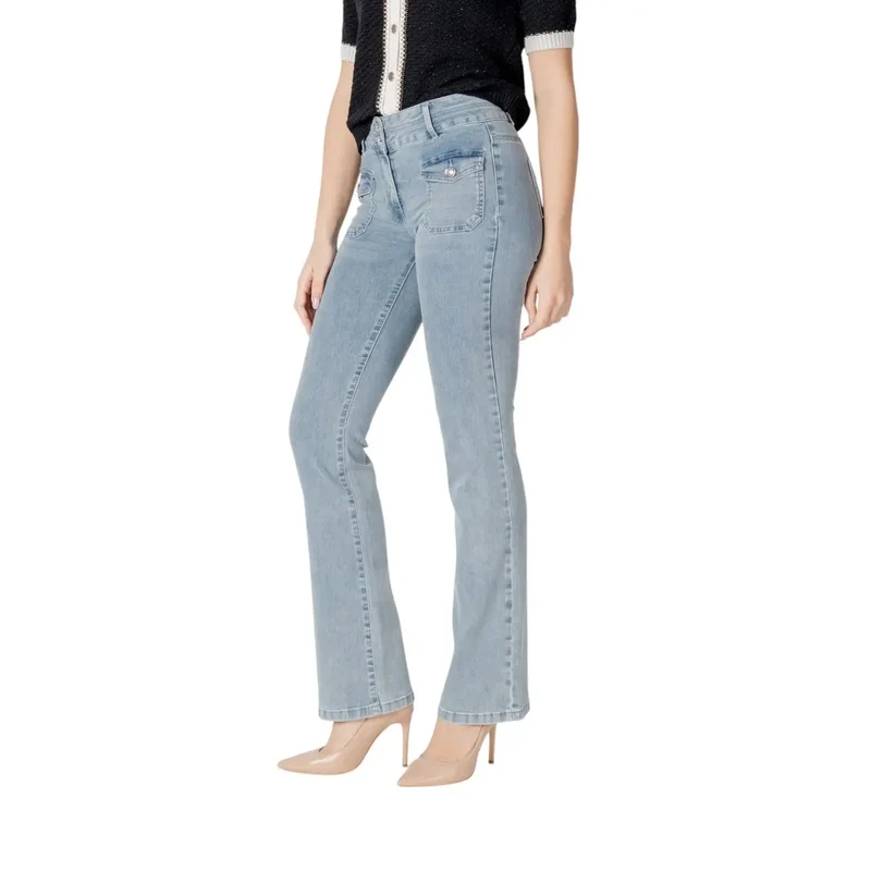 Jeans en Coton Bleu pour Femmes Morgan De Toi Printemps Été