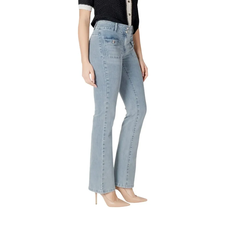 Jeans en Coton Bleu pour Femmes Morgan De Toi Printemps Été