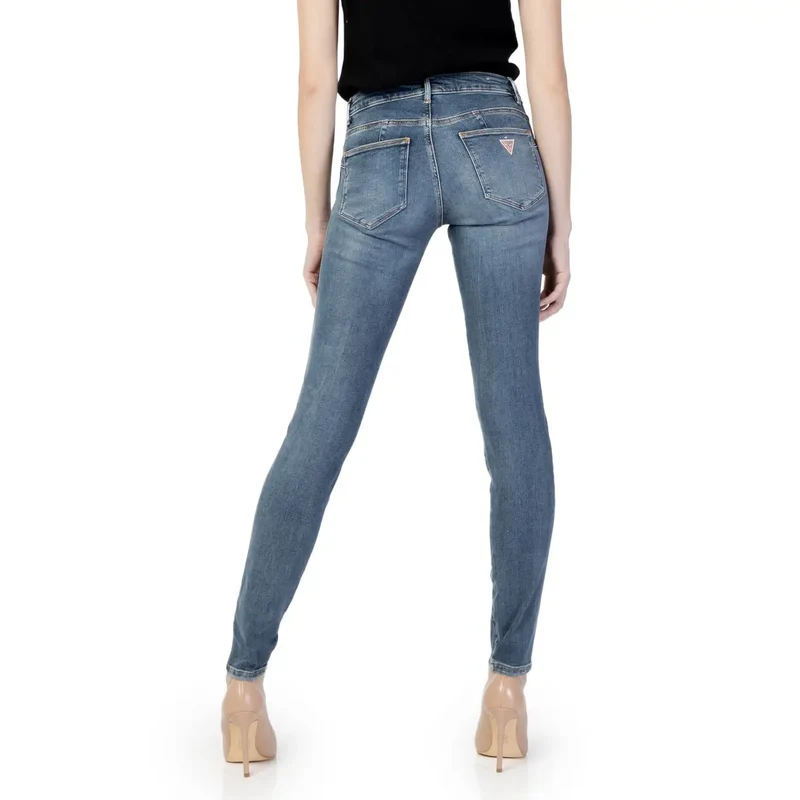 Collection Automne Hiver Jeans Unies Bleues Guess Femmes