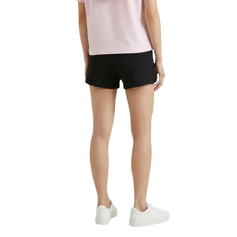 Shorts pour femme en coton bio noir Tommy Hilfiger