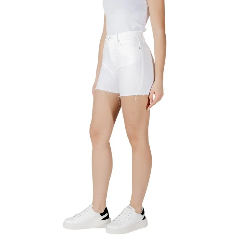 Shorts en coton blanc pour femmes Calvin Klein Jeans