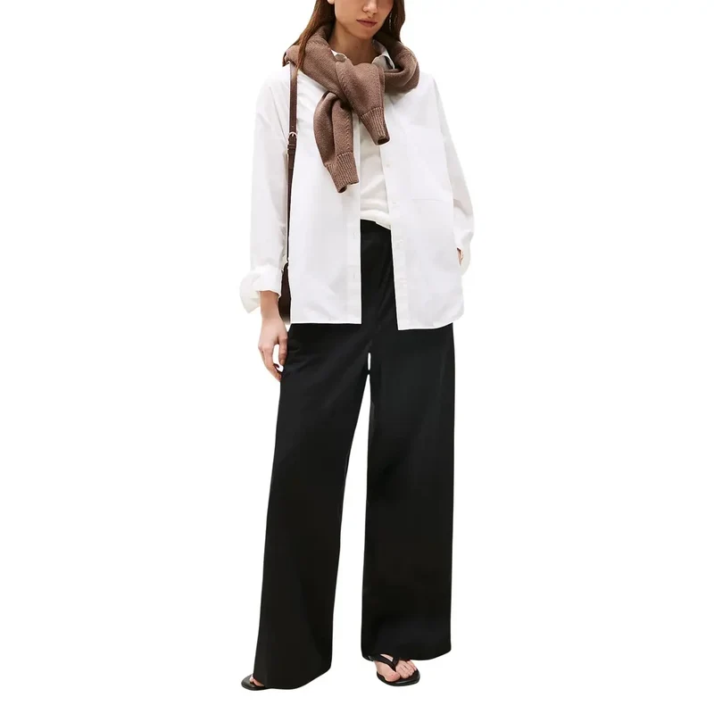 Tommy Hilfiger Femme Pantalon en coton biologique noir