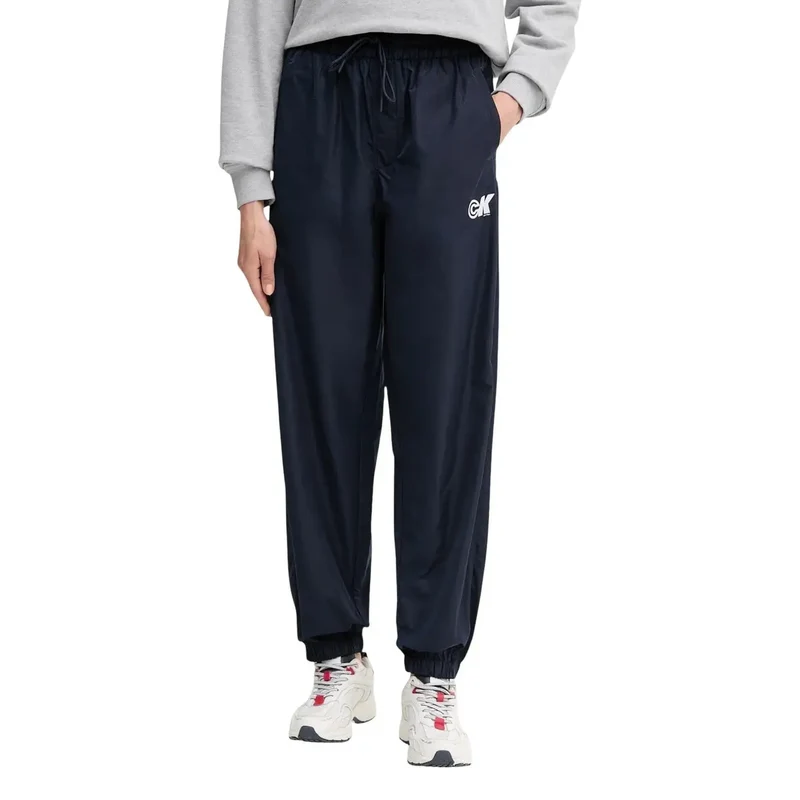 Calvin Klein Jeans Pantalon en polyester bleu pour femmes