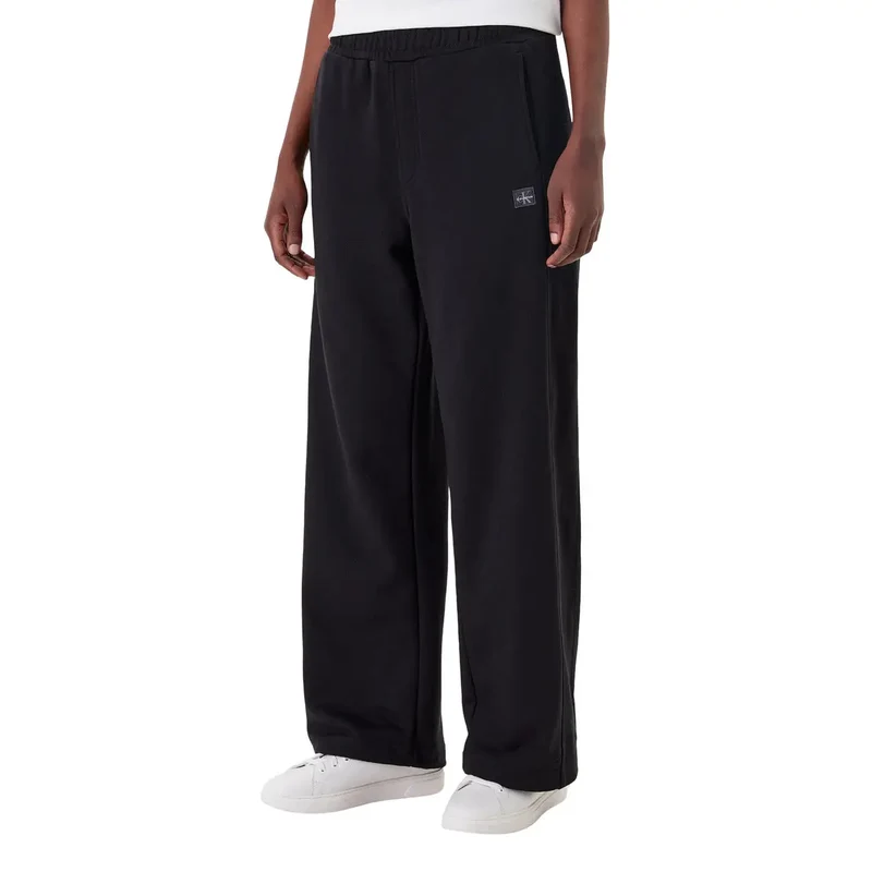Calvin Klein Jeans Femme Pantalon en coton gris avec poches