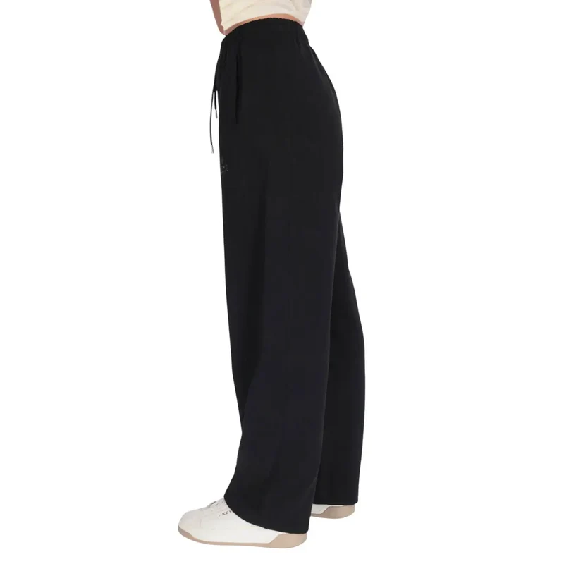 County Of Milan Pantalon en coton noir avec lacets pour femmes