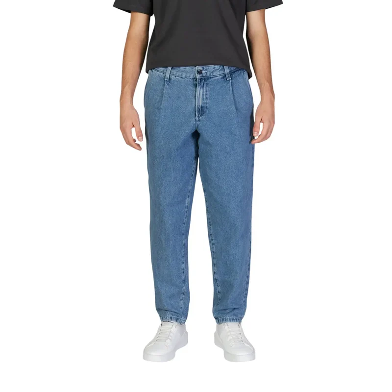 Jack & Jones Blue Cotton Jeans pour Homme Automne Hiver
