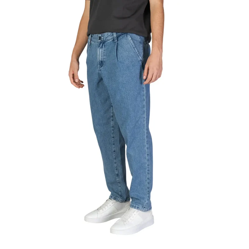 Jack & Jones Blue Cotton Jeans pour Homme Automne Hiver