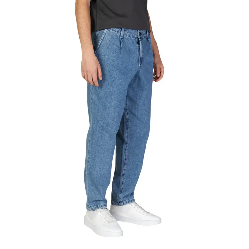 Jack & Jones Blue Cotton Jeans pour Homme Automne Hiver