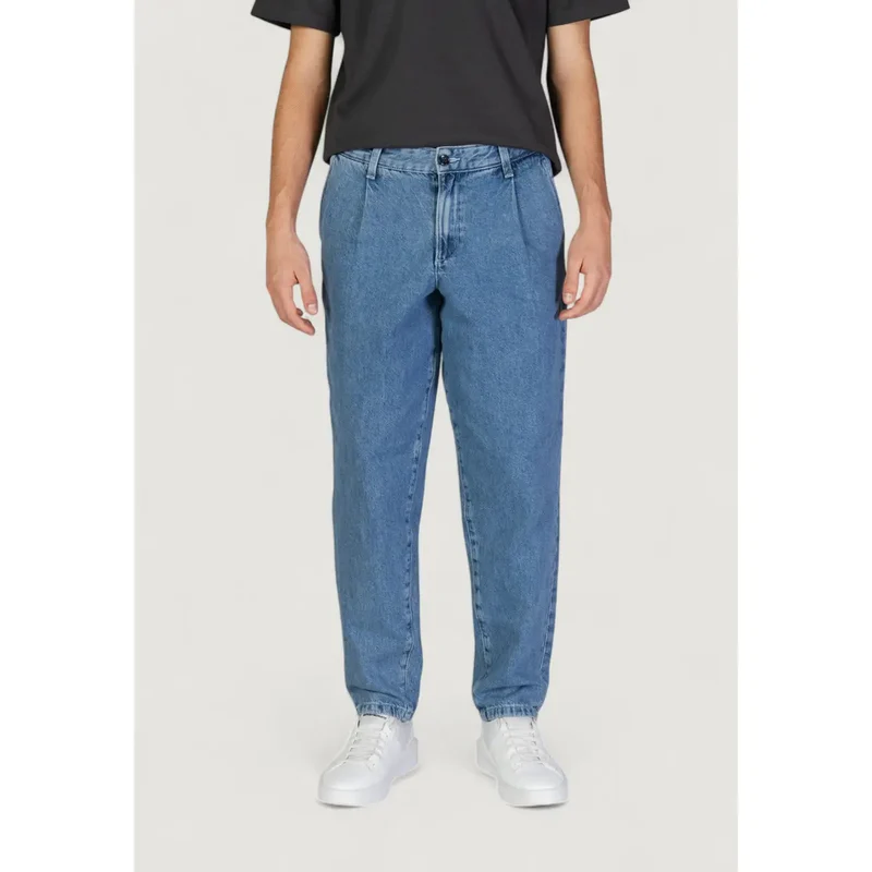 Jack & Jones Blue Cotton Jeans pour Homme Automne Hiver