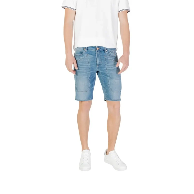 Jeckerson Hommes Bleu Short en coton mélangé Printemps Eté