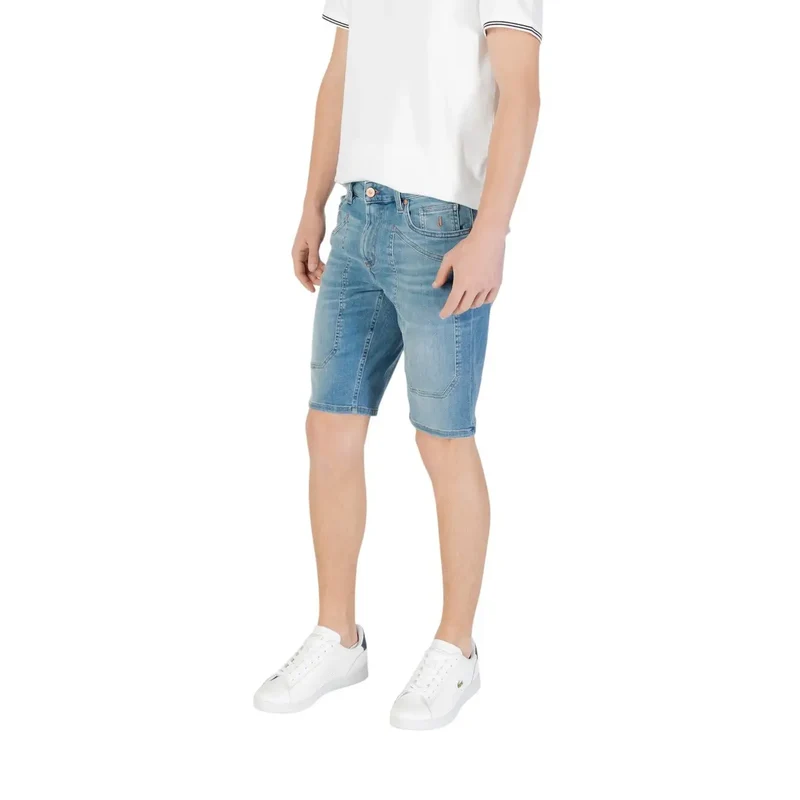 Jeckerson Hommes Bleu Short en coton mélangé Printemps Eté