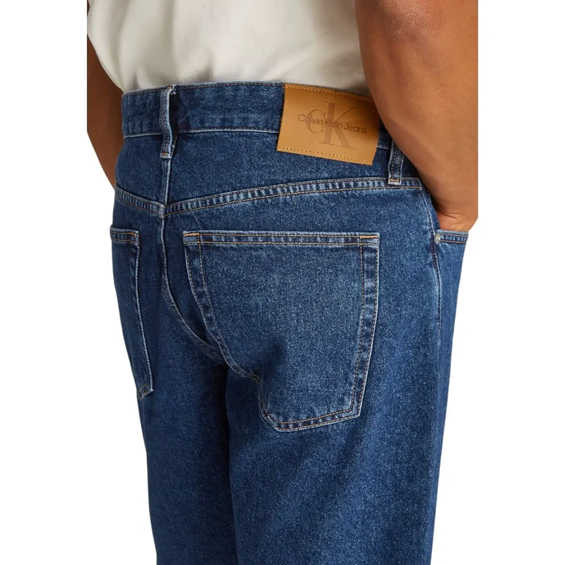 Short en coton bleu clair Calvin Klein Jeans pour hommes