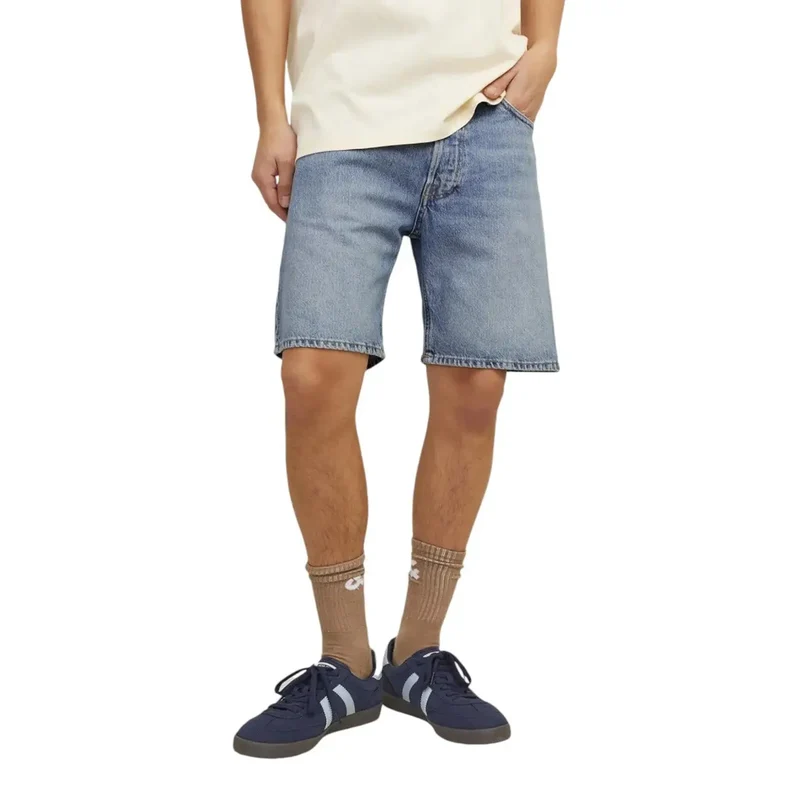 Jack & Jones Light Blue Short en coton polyester pour hommes