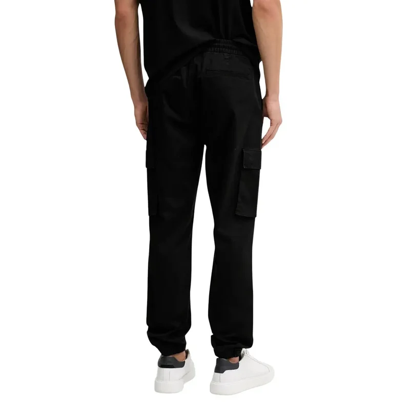 Calvin Klein Jeans Hommes Noir Automne Hiver Pantalon en coton mélangé